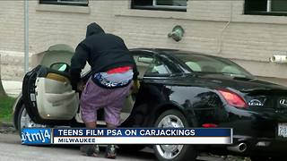 Teens make anti-carjacking campaign video