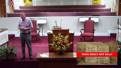 Thou Shalt Not Kill?