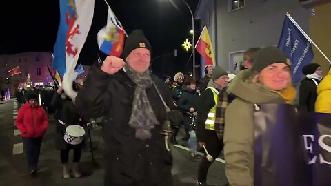 Wolgast - Der heutige Aufzug - Start und Rückkehr 10.01.2023