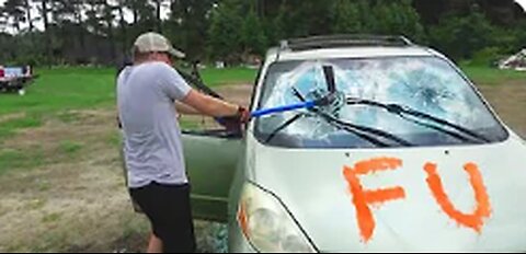 Destroying My Friend's Car And Surprising Him With A New One - Slime