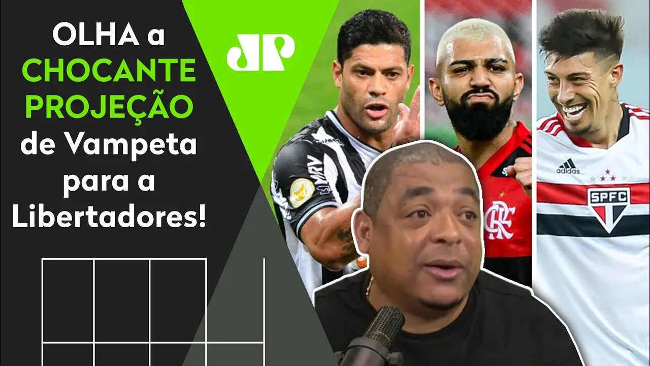 OLOCO! Vampeta faz PROJEÇÃO e "CHOCA" ao apostar no CAMPEÃO da Libertadores!