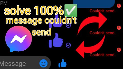 Messenger couldn't send messages problem solved ✅