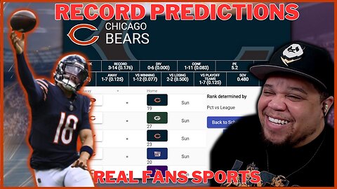 CHICAGO BEARS | 2024-2025 NFL SEASON PREDICTIONS | GAME BY GAME || REAL FANS SPORTS