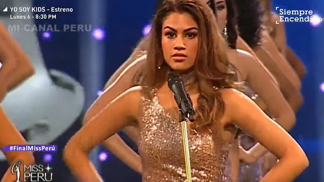 A mensagem da Miss Peru contra o feminicídio