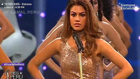 A mensagem da Miss Peru contra o feminicídio