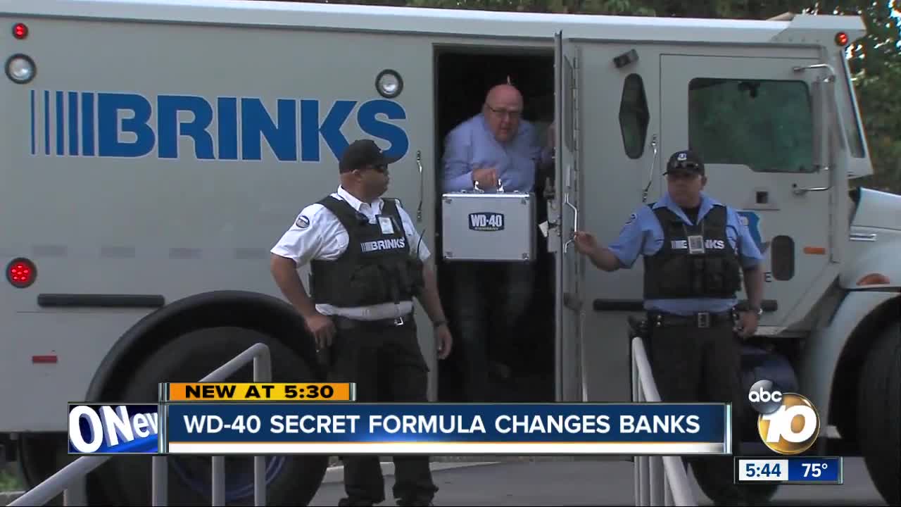 Armed guards for WD-40 secret recipe bank change