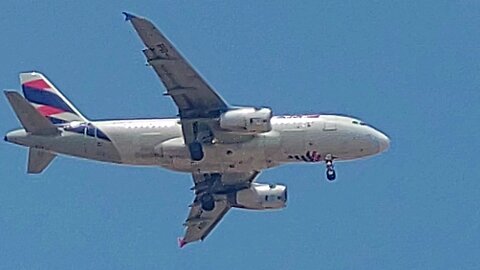 Airbus A319 PR-MBW coming from Teresina to Fortaleza