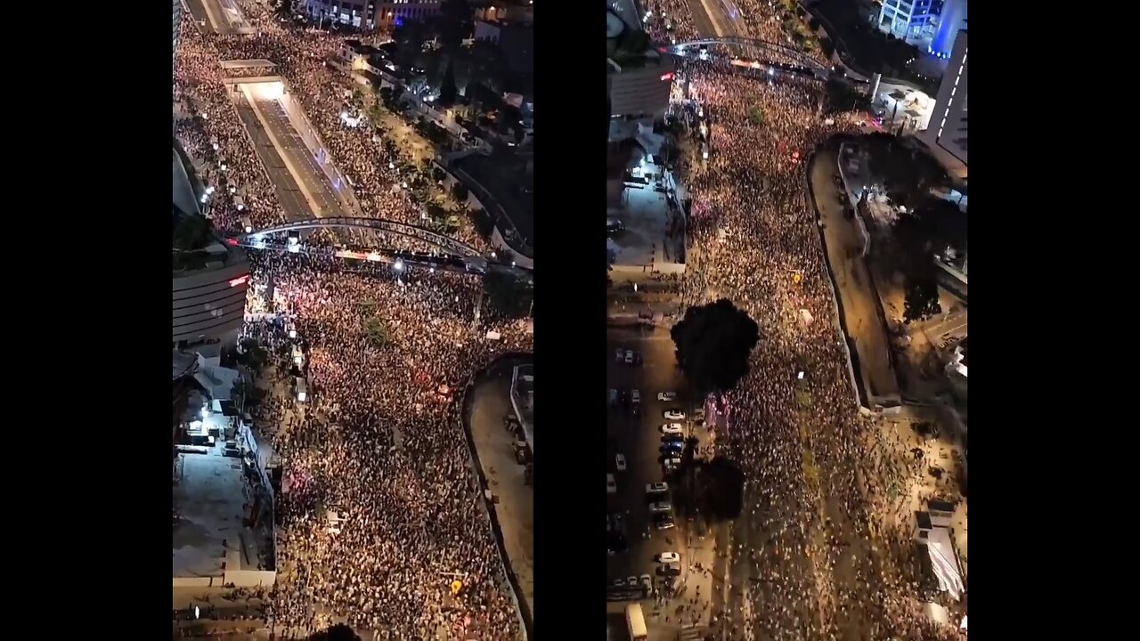 Massive protest breaks out in Tel Aviv calling for the resignation of Benjamin Netanyahu.