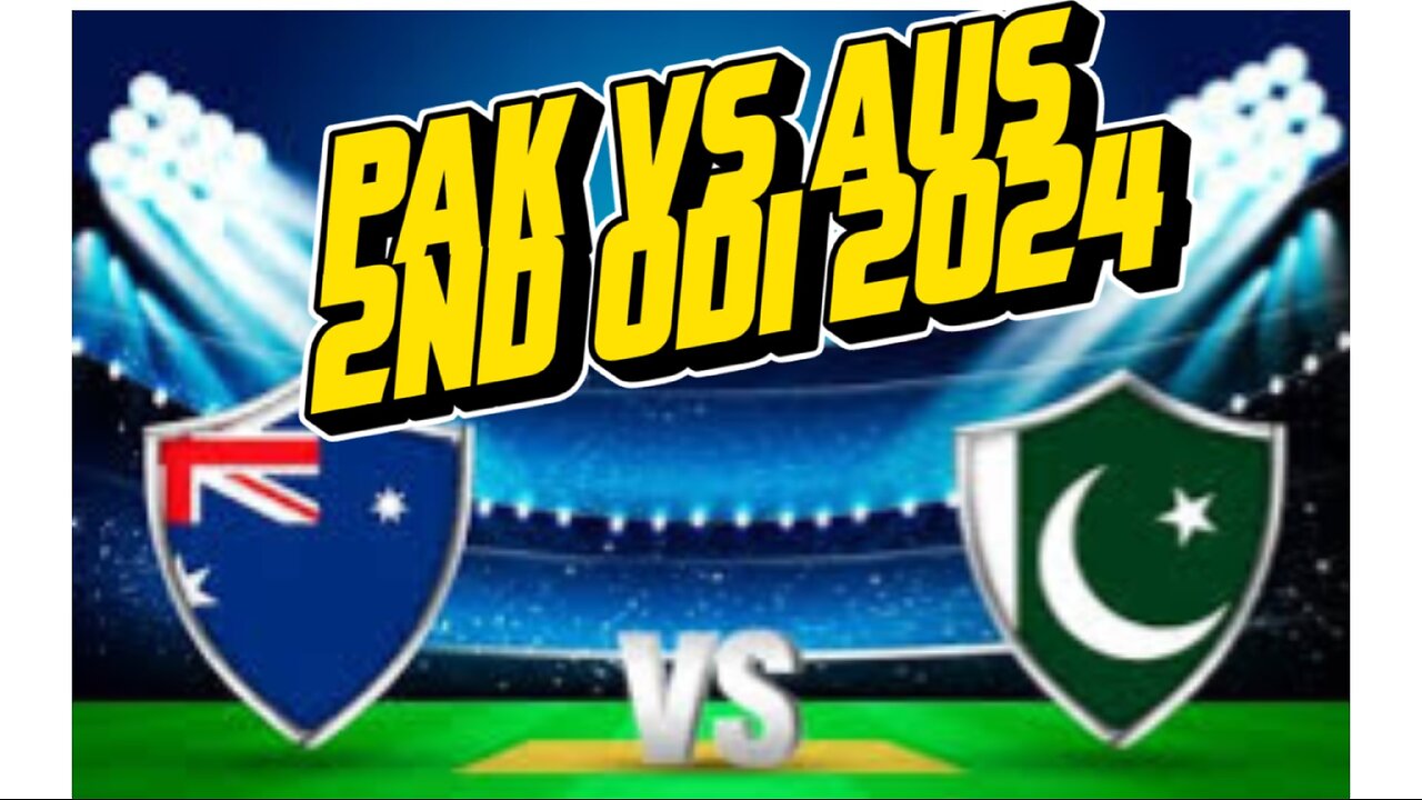 Pakistan vs Australia 2nd Odi 2024 live match