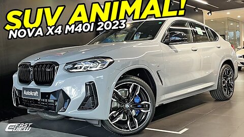 NOVO BMW X4 M40i CINZA BROOKLYN 2023 EM DETALHES