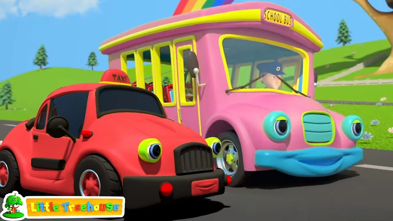 Wheels On The Bus And Vehicles, Street Vehicles for Kids, Nursery Rhymes And Kids Songs