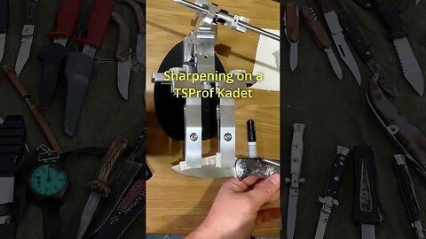 Knife sharpening and test timelapse #shorts #knifesharpening