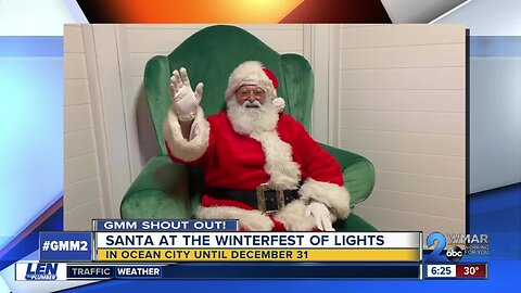 Good morning from Santa at Winterfest of Lights!