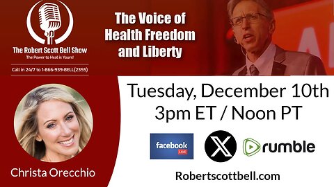 Mitochondrial Dysfunction, Pine Needle Extract, Christa Orecchio, Thyroid-Adrenal-Gut, Bufo Rana, FDA Vax Docs, UPMA Winners - The RSB Show 12-10-24