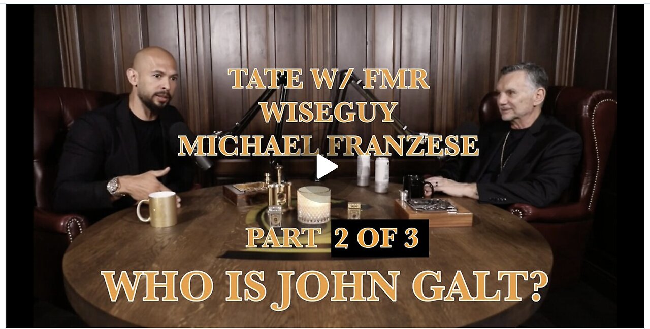 PART 2 FMR WISE GUY GANGSTER MICHAEL FRANZESE SITSDOWN W/ ANDREW TATE. SOLUTION 4 OUR WORLD. JGANON