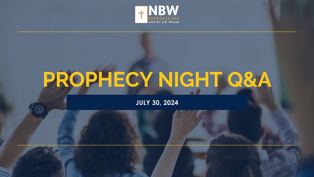 Prophecy Night Q&A (Why I Personally Cannot Support Donald Trump)