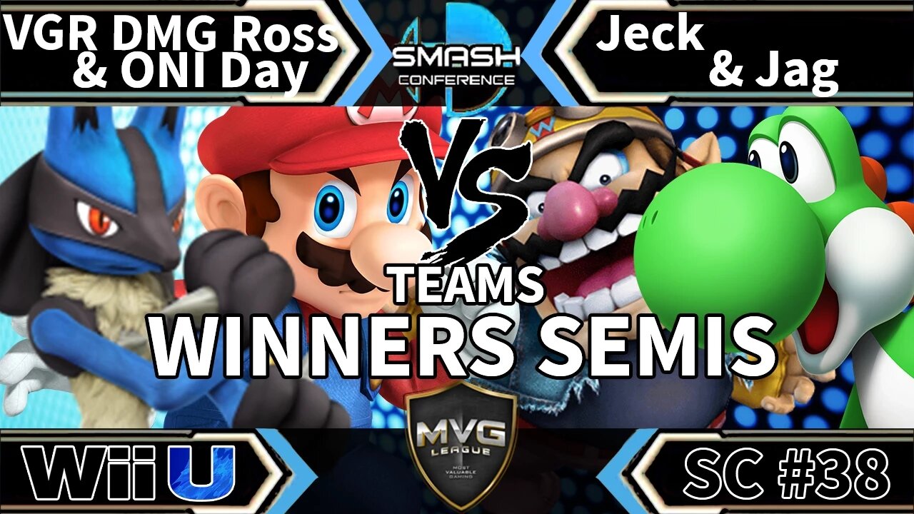 VGR DMG|Ross & ONI|Day vs. Jag & Jeck - Teams SSB4 Winners Semis - Smash Conference 38