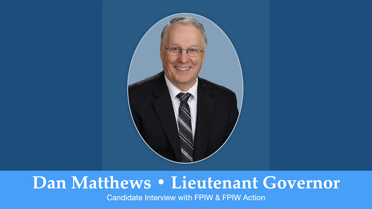 Dan Matthews LT Governor candidate