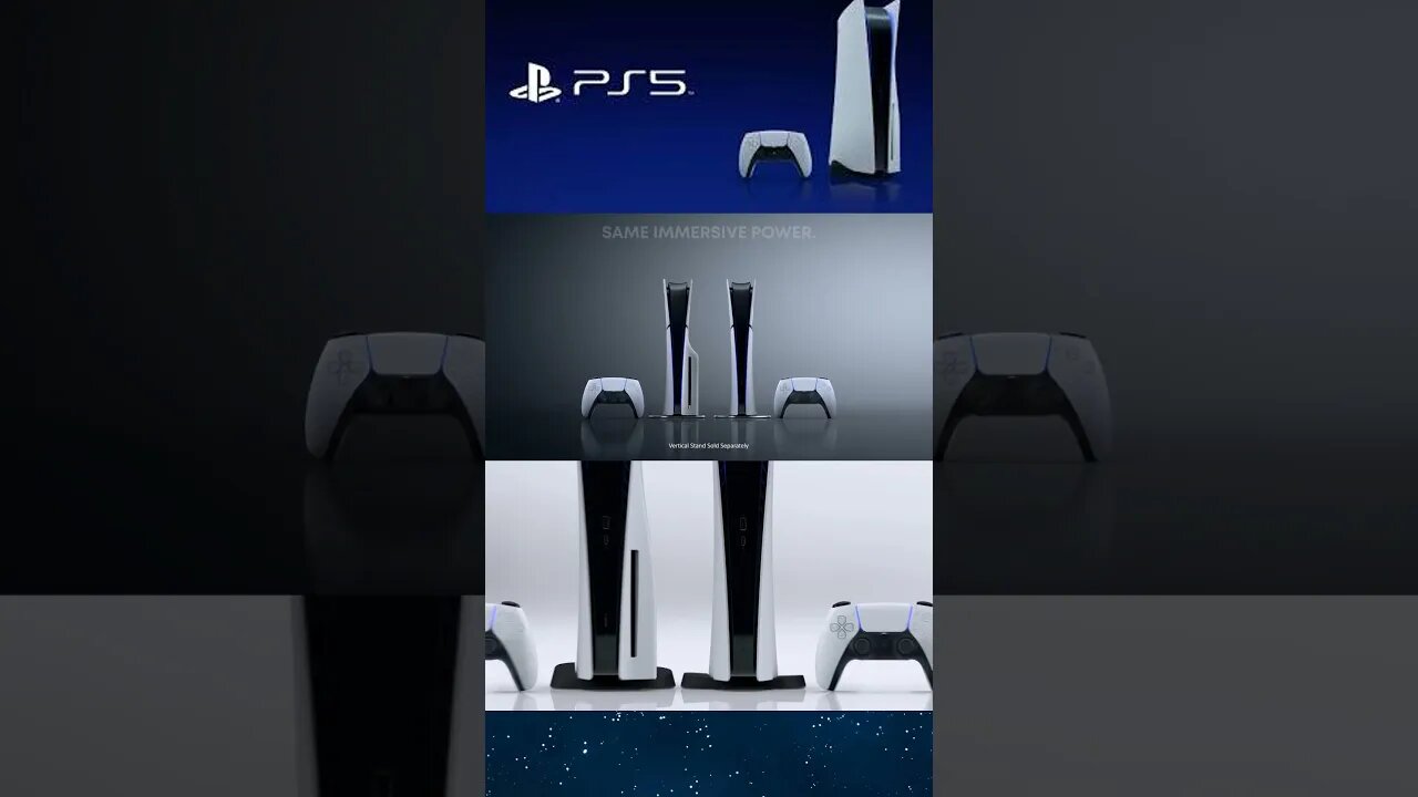 PlayStation 5 - New Slimmer Size Trailer VS PS5 Reveal Trailer : Size Comparison! #shorts #short