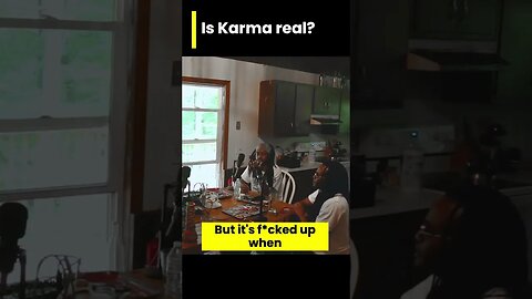 Is karma real? (DEEP?!?!)☯️ [full pod on channel] #podcast #boston #massachusetts #funny #rap