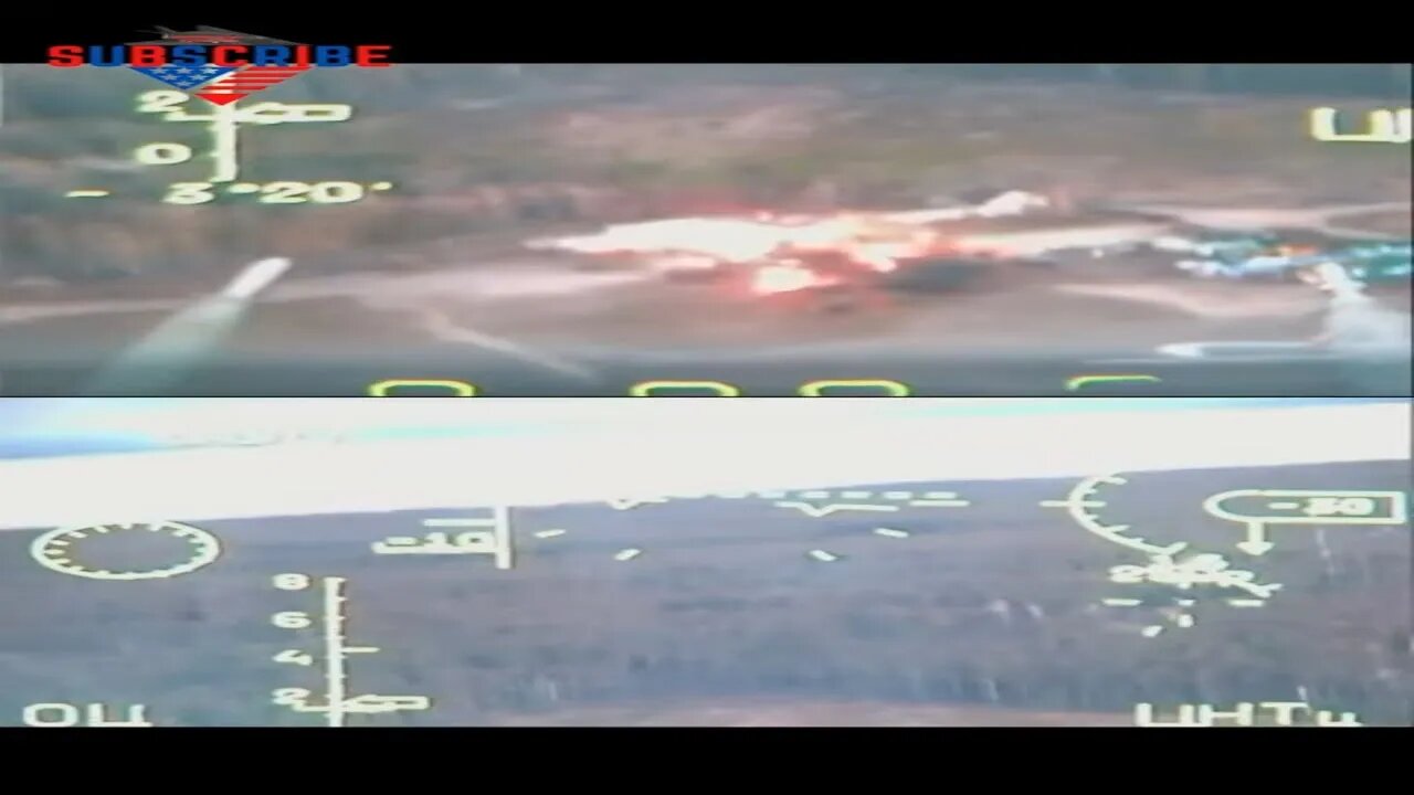 SU-25 in Action, View from the Cockpit Monitor #Short