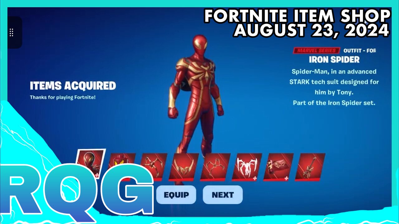 “NEW” IRON SPIDER BUNDLE IS HERE! FORTNITE ITEM SHOP (August 23, 2024)
