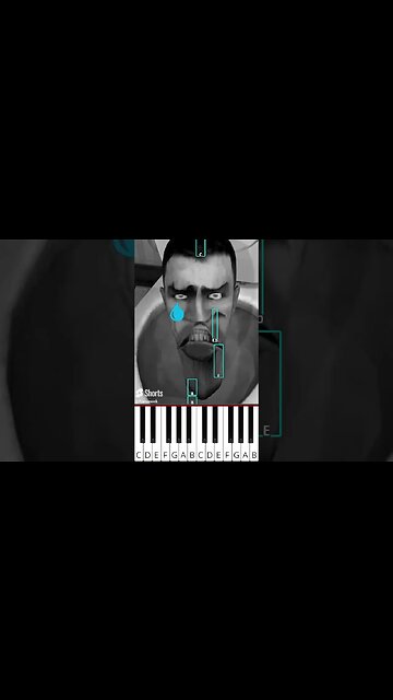 Skibidi Toilet 😁😢😠 Different Moods (@musicoscinicos) - Octave Piano Tutorial