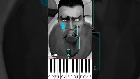 Skibidi Toilet 😁😢😠 Different Moods (@musicoscinicos) - Octave Piano Tutorial