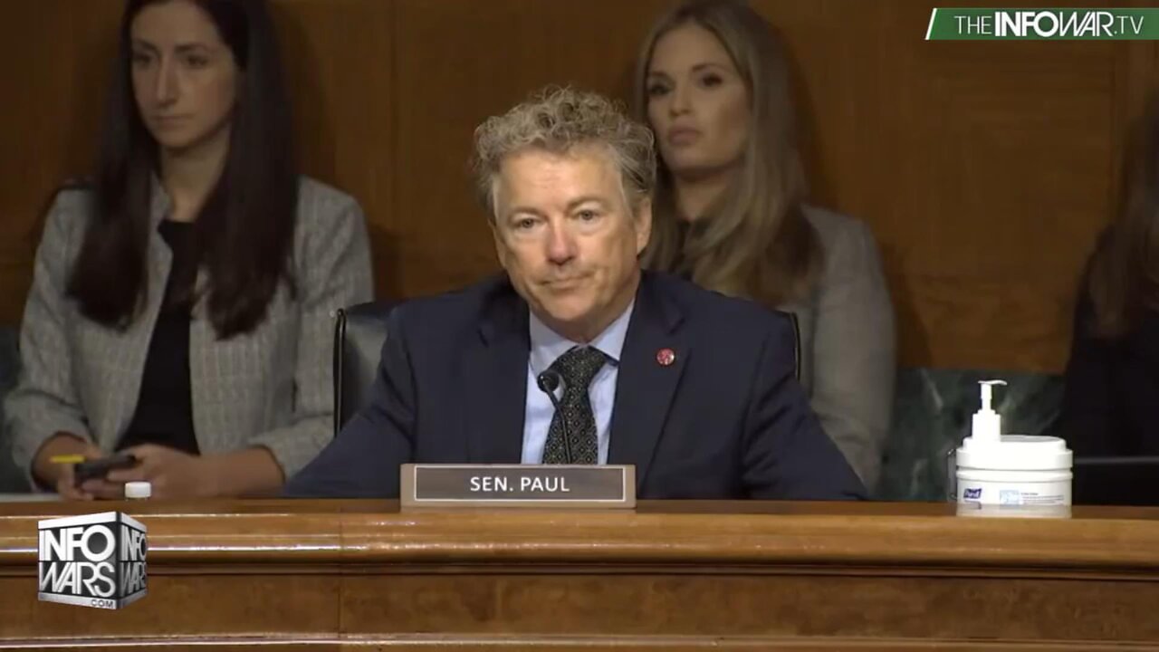 Rand Paul Catches Anthony Fauci Hiding Royalty Payouts For Himself and Others