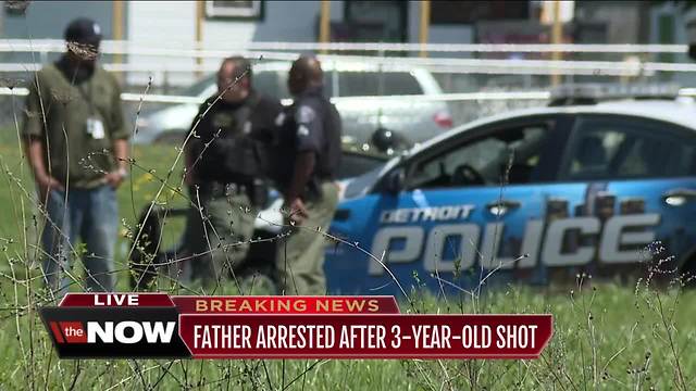 3-year-old boy in critical condition after being shot in Detroit, father arrested