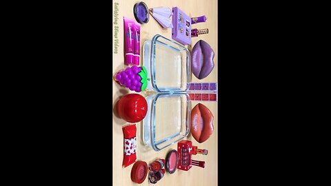 Purple vs red.....mixing random slime! #01