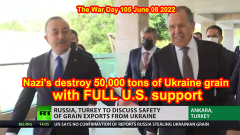 Nazi's destroy 50,000 tons of Ukraine grain with FULL U.S. support