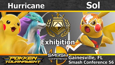 Hurricane (Pikachu & Suicune) vs. Noble|Sol (Pikachu Libré) - Pokkén Tournament Exhibitions - SC56