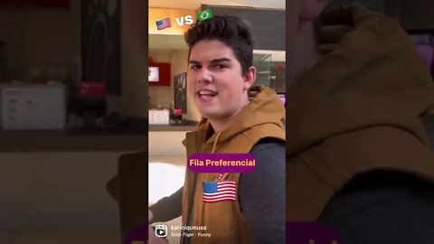 Como é a fila preferencial EUA X BRASIL 🇧🇷🇺🇸