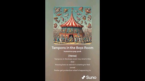 Tampons In The Boy's Room(Hey Tim Walz!)
