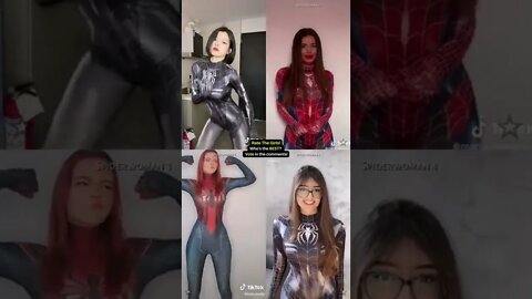 Rate the Girls: Best Spiderwoman Spidergirl TikTok Cosplay Contest #1 (Spiderman) 🕷💖 #shorts