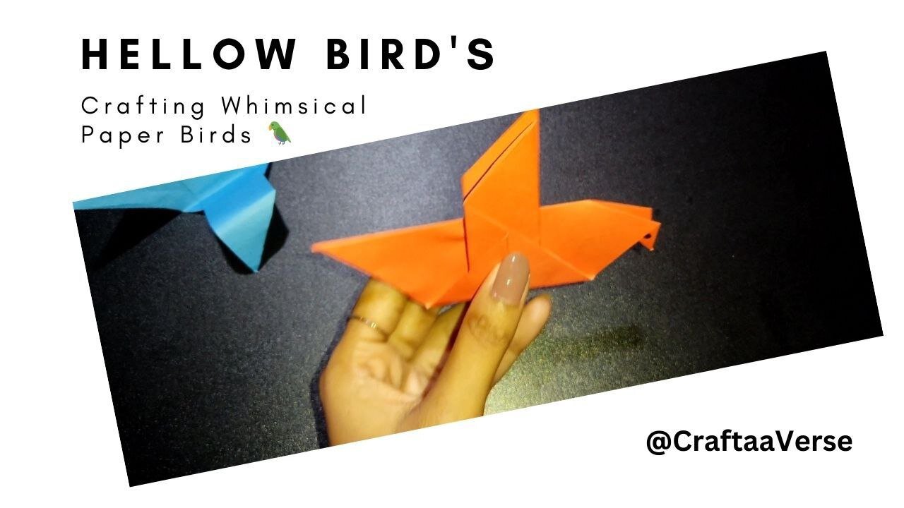 How to make paper bird in 2 minutes #birds #paper #howto