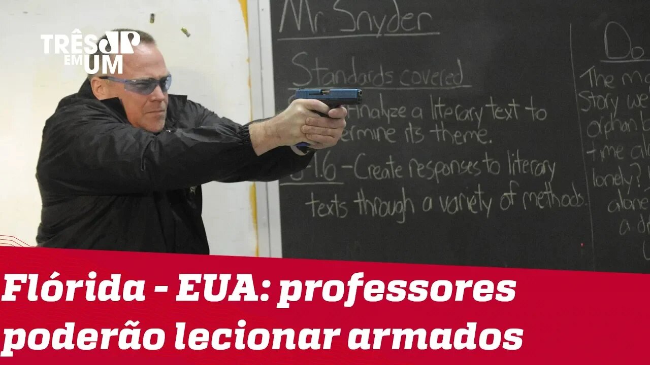 Na Flórida, professores poderão lecionar armados