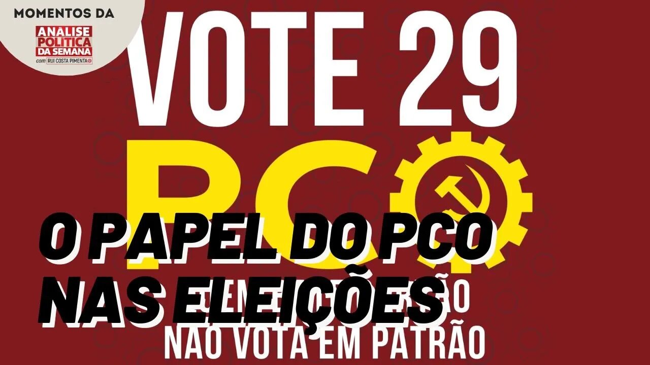 A campanha eleitoral do PCO | Momentos da Análise Política da Semana