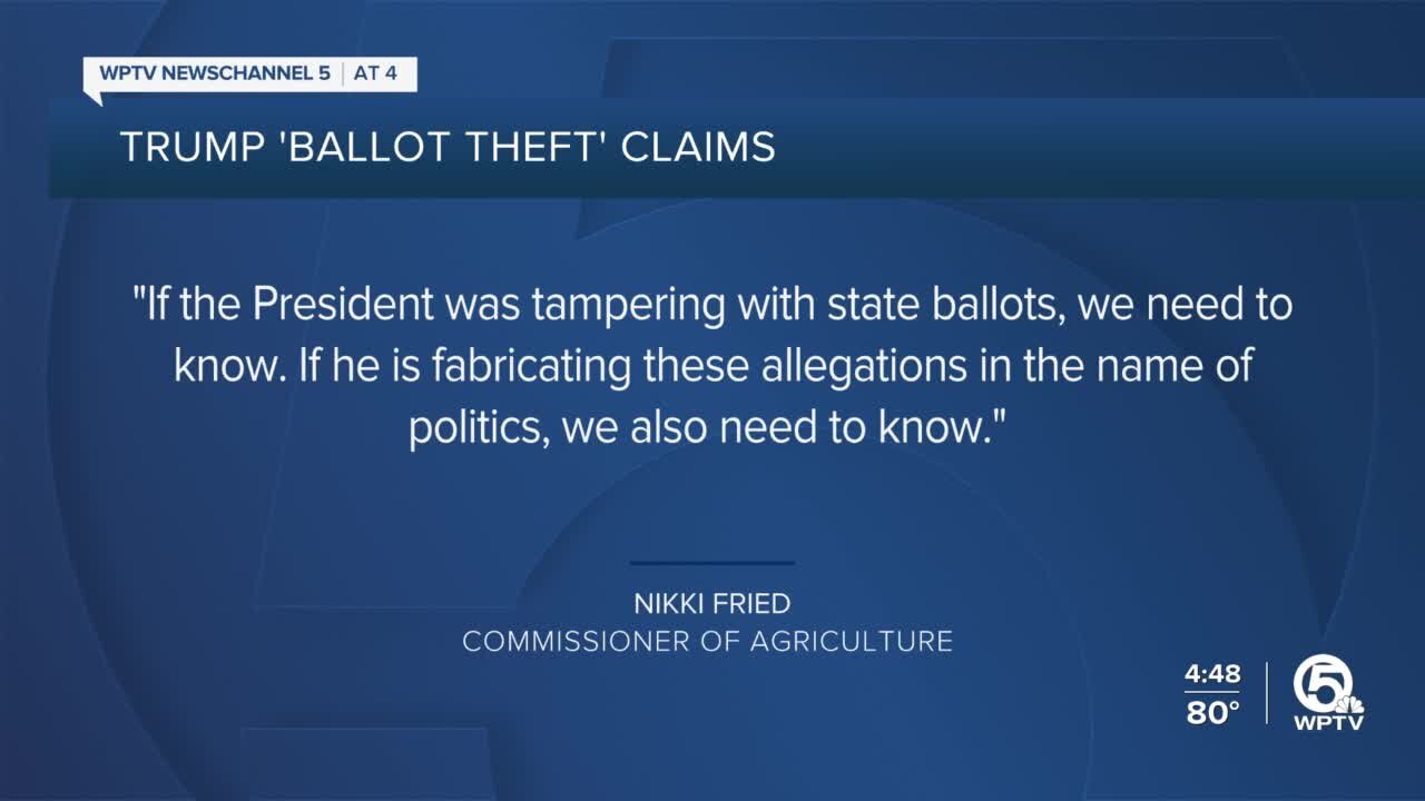 Trump's claims of 'ballot theft' in Broward Co. prompt calls for investigation