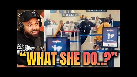 Odd Police Chase at Airport COP FALLS FLAT ON HIS FACE!