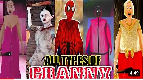 ALL TYPES OF GRANNY PART -1 #granny #game #mobile #granny2 #granny3