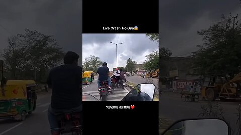 Live Crash 🥹😮 #shortsfeed #n160 #shortsfeed #ytshorts #yt #crash #bike #accidentnews #live