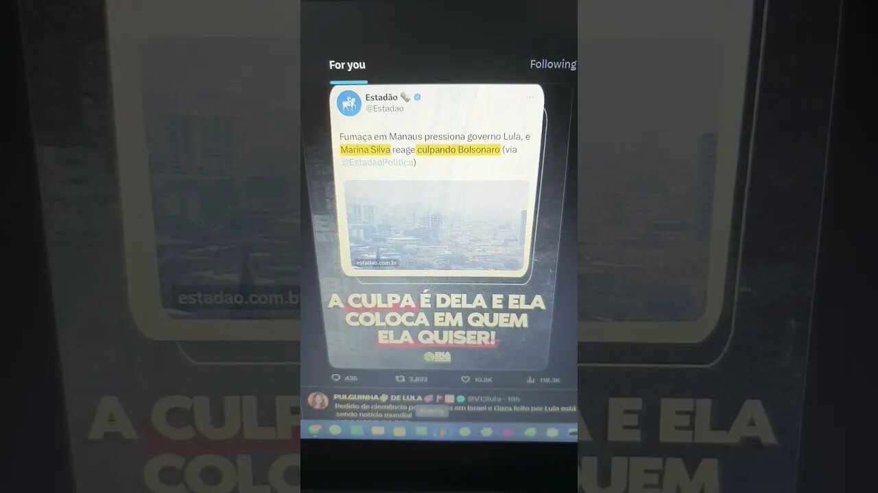 fumaça em Manaus pressiona ditadura Lula e Marina Silva reage culpando Bolsonaro KKK mesmo 🤦🏼🤦🏼🤦🏼🔥🔥🔥