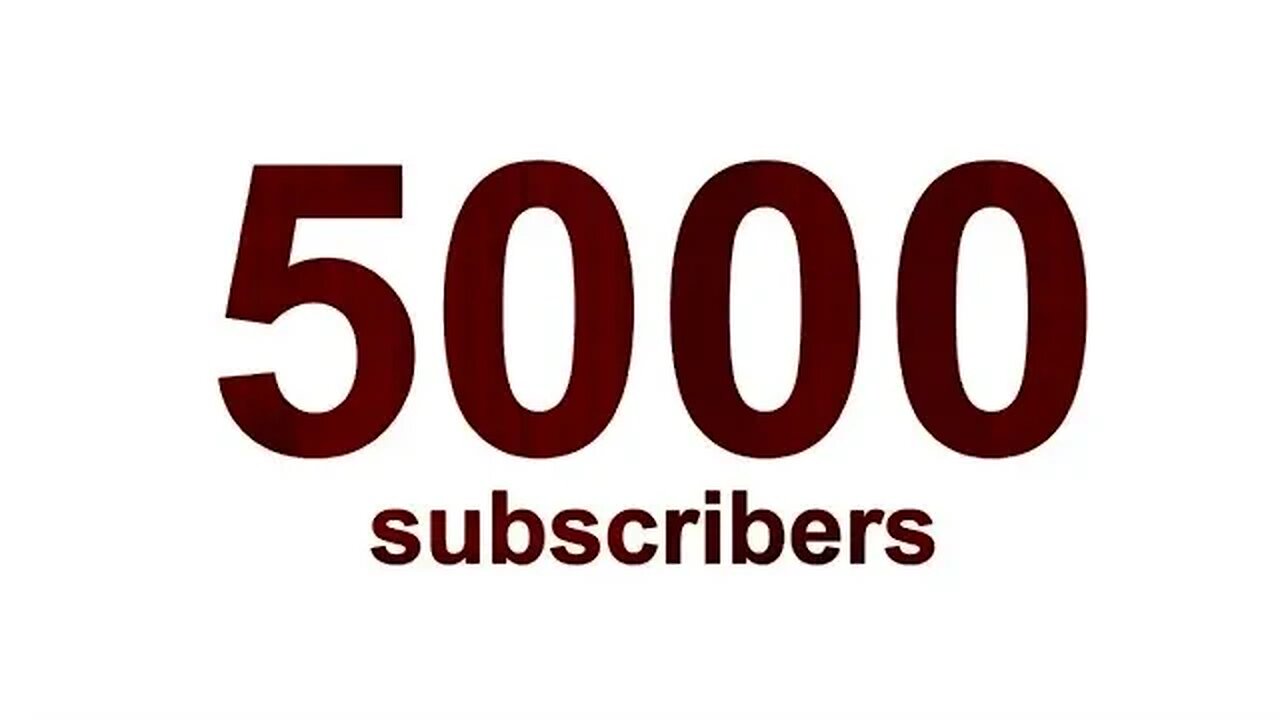 5000 Subscribers Thank You Friends & Family❤️