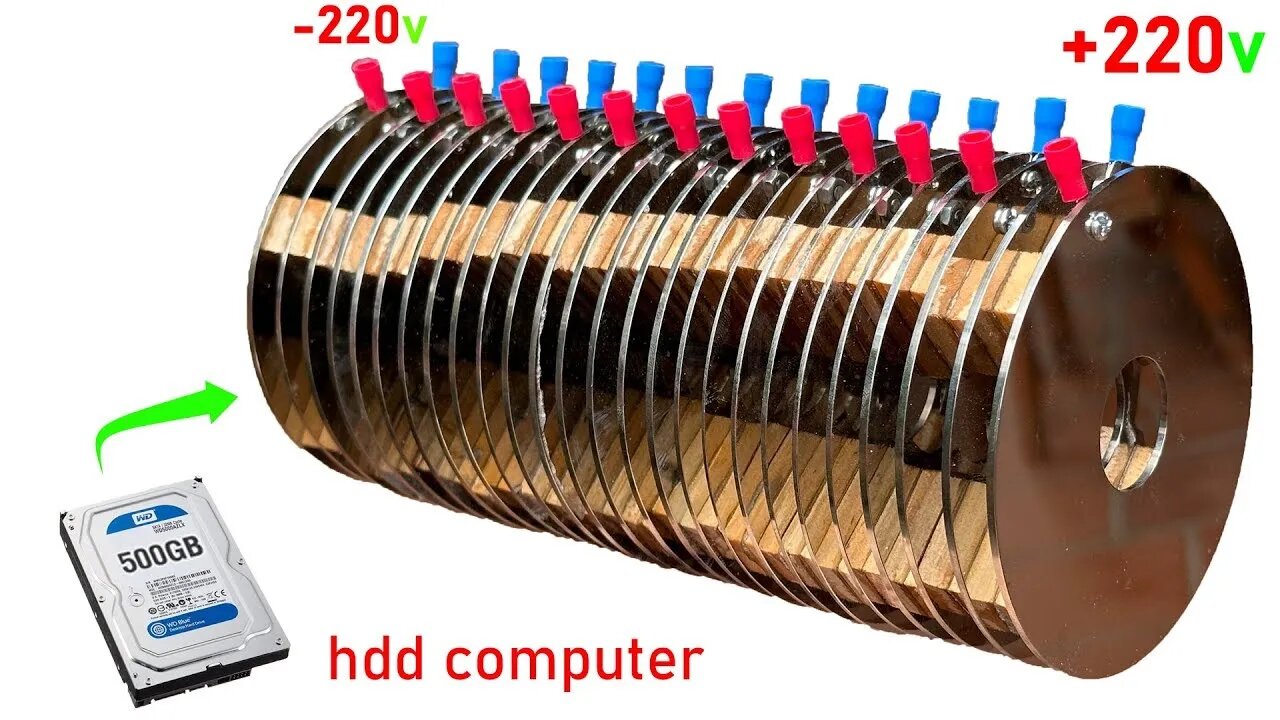 Transforming an HDD Computer into a High-Performance 220V Electric Battery.