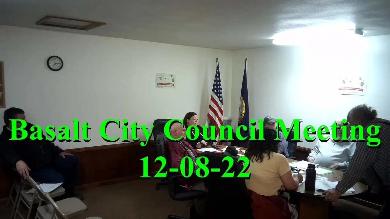 No. 848 – Basalt City Council Meeting 12–08–22