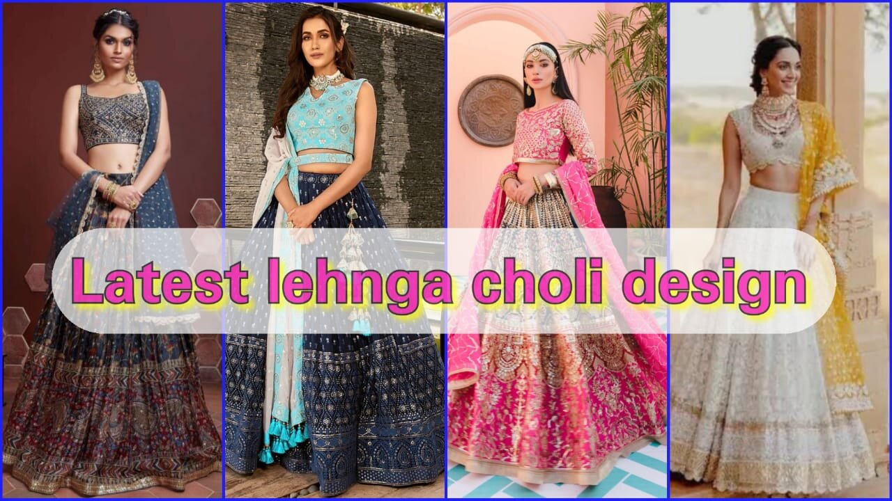 Lehenga with choli latest collection | lehenga with kurti | lehenga blouse designs
