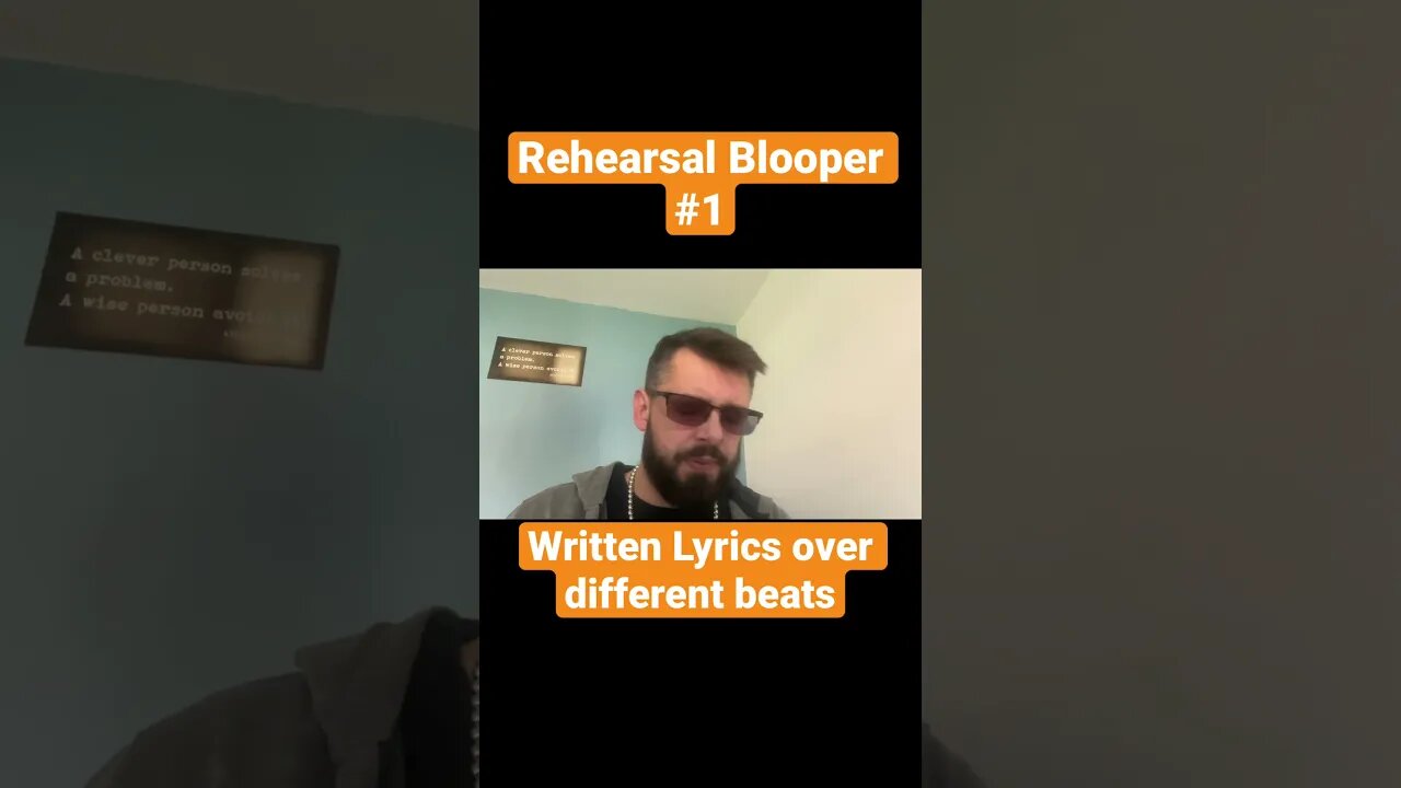 Rehearsal Blooper Number 1 #hiphop #trap #drill #grime #rap