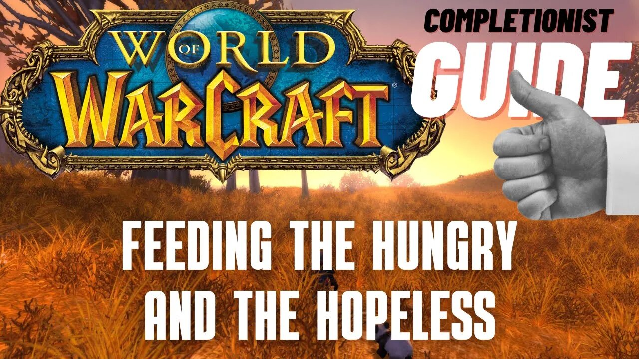 Feeding the Hungry and the Hopeless World of Warcraft